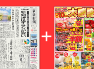 チラシ印刷+新聞折込